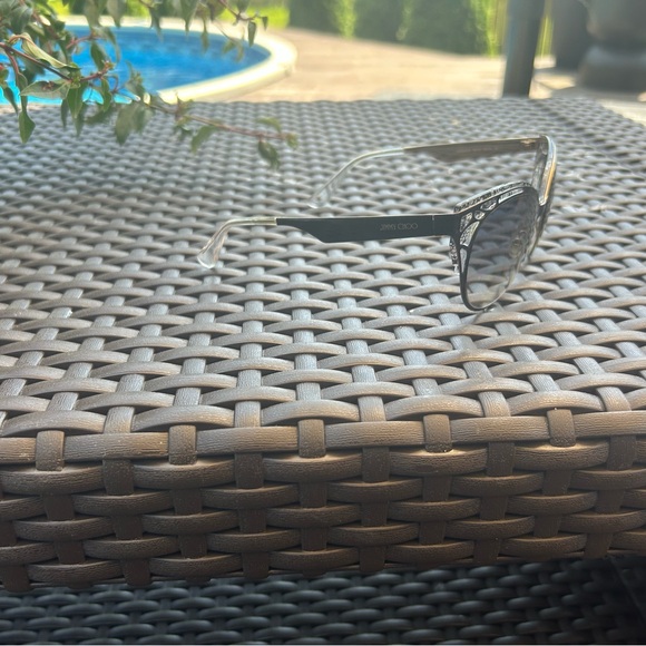 Jimmy Choo Estelle/S Envy Black Cat-Eye Sunglasses - Picture 3 of 7